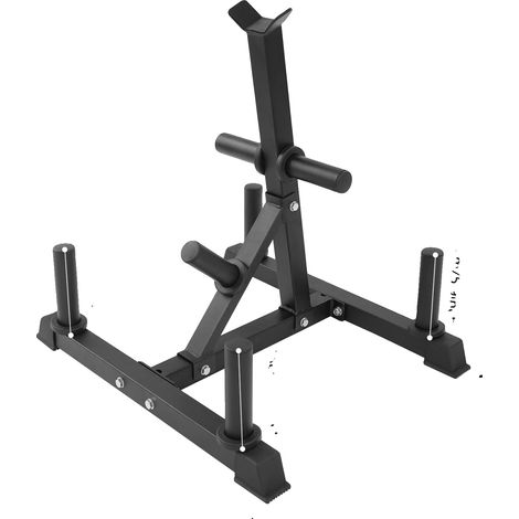 Support de poids, rangement vertical pour 7 barres, construction en fer durable (1/2)