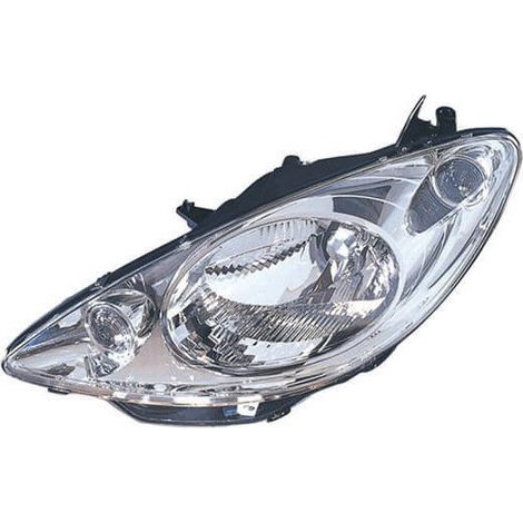 Phare avant gauche H4 chromé Peugeot 1007 depuis 2005