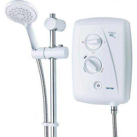 Triton T80Z Fast Fit 9.5kw Electric Shower White Left & Right Entry T80XR T80SI
