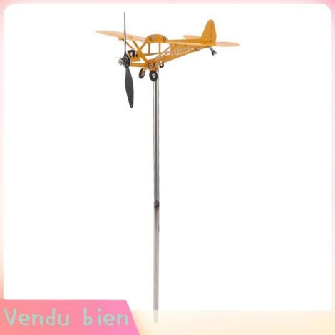 HURRISE Piper J3 Cub Aéroplane Girouette Métallique Décoration Jardin Petit (1/5)