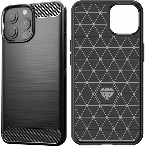 Coque souple Carbon Case pour iPhone 13 Pro Max, noire (1/5)