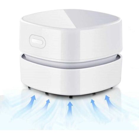 Mini Aspirateur de Table sans Fil, USB Rechargeable, 90 Minutes de Fonctionnement, Rotatif à 360°, pour Enlever Les Miettes, la Poussière et Les Cendres de la Table, du Bureau et du Clavier (1/5)