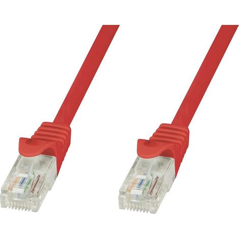 Techly Professional Cavo di rete Patch in CCA Cat.6 Rosso UTP 5m (1/5)