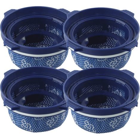 Lot de 4 filtres compatibles avec les aspirateurs Samsung Jet 60, 70, 70+, 75, 75+ et 90 - Remplace la référence DJ9702649A - Lavables