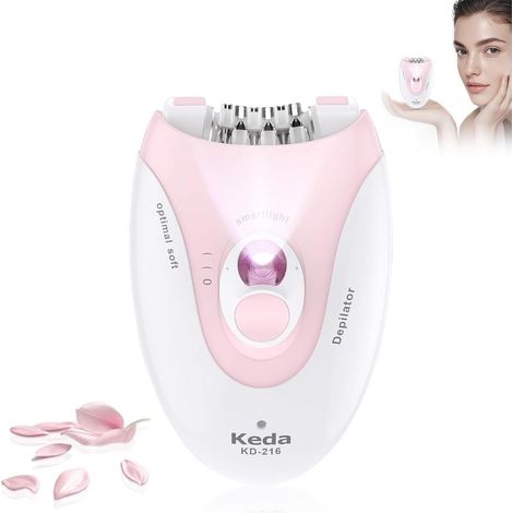 Cecotec SkinCare Depil-Action Go Akku-Epilierer, Betrieb mit Batterie oder Kabel, austauschbare Scherköpfe, 2 Geschwindigkeitsstufen, leicht und kompakt, inklusive Schutzhülle (1/5)
