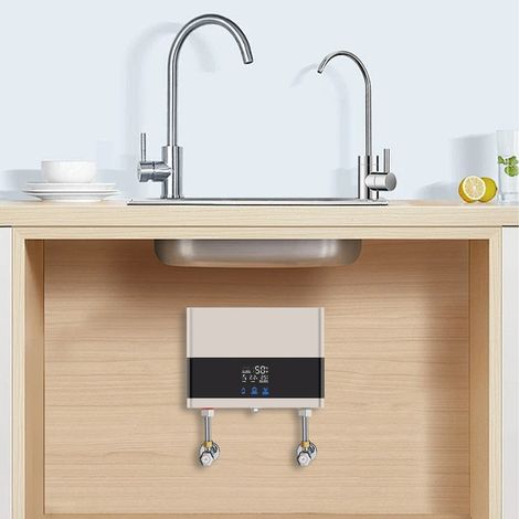 Scaldabagno istantaneo elettronico 6KW, scaldacqua istantaneo, mini scaldabagno (1/5)