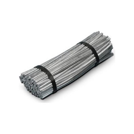 Baguette de soudure à l'arc 1kg – FE054994 – Étain 33% pour plomberie et zinguerie – Dimensions 340 x 10 x 12 mm
