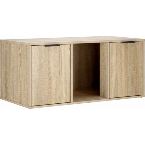 Cat Crate Furniture Sonoma Oak 100 x 49 x 45 cm Engineered Wood vidaXL (1/5)