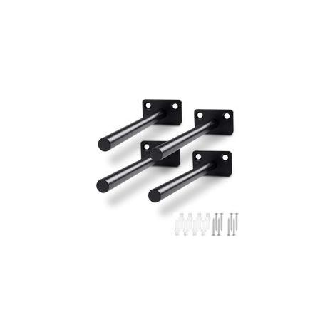 Supports Flottants pour Tablette, 4Pcs, Fixation Murale Invisible en Bois, Installation Facile et Design Moderne (1/5)