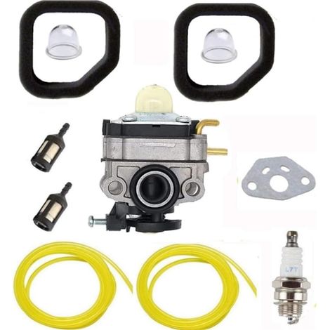 Kit filtro carburante a benzina con tubo flessibile e candela per motore da 52cc, 49cc e 43cc per tosaerba. (1/4)
