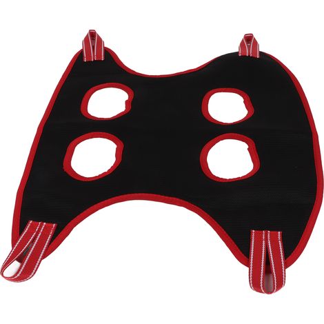 Ensemble de toilettage pour chien : hamac respirant et sûr avec peigne et coupe-ongles pour chiot et chat, bordure noire et rouge, 10 pièces, taille M (1/5)