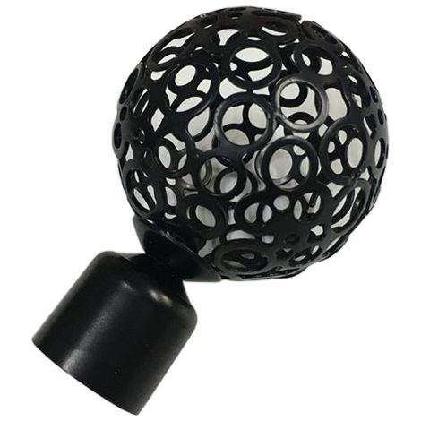 Lot de 2 embouts décoratifs pour tringle à rideaux 22 mm, accessoires de finition (1/4)