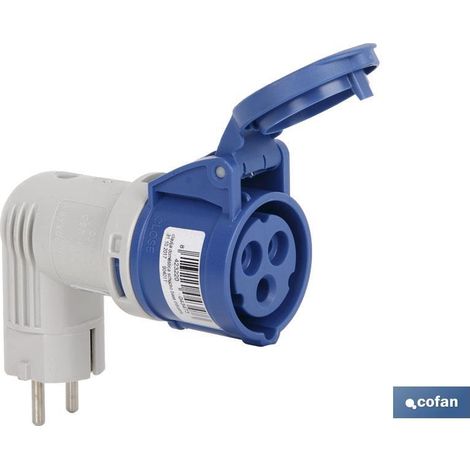 Adattatore Industriale 16a 230v Ip44 Spina Schuko (1/3)