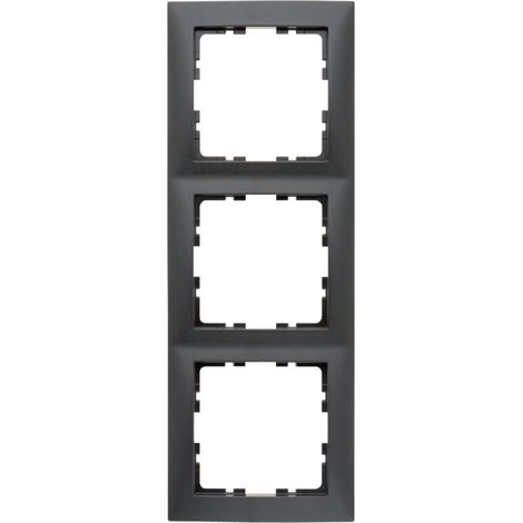 Rahmen für 3-Element-Mechanik aus der Serie „Berker S1“ IP20 80,5x223x9,5mm mattanthrazitfarben