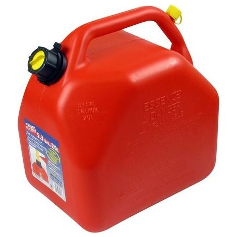 Jerrican plastique 20L avec bec verseur – Polyéthylène PRO – Norme UN 3H1/Y/140/YY – Pour liquides dangereux – Utilisation professionnelle – (1/4)