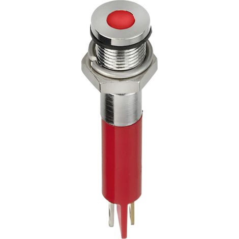 APEM Q6F1CXXR24E LED-Signalleuchte Rot  Flush      10 mcd