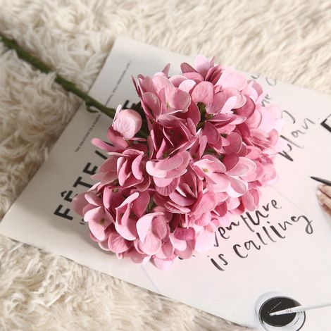 Hydrangea - Fleur Artificielle Décorative - Pour Intérieur et Extérieur - Mariage Fête Maison Restaurant - Lot de 24 Bouquets (1/5)