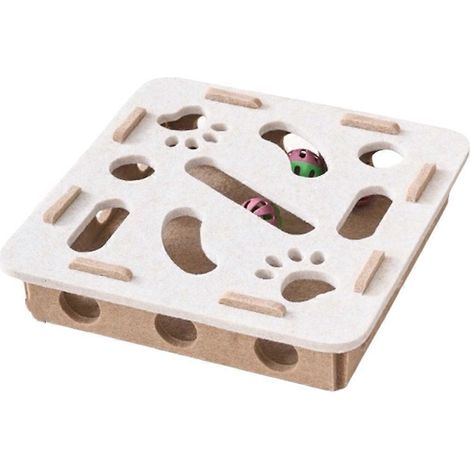 Chat Puzzle jouet Felt Puzzle boîte chat Exercise jouet avec balle Sports Entertainment chat jouets pour chats C (1/5)
