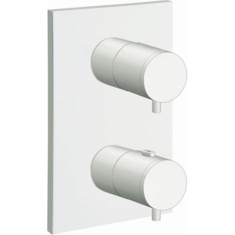 FACADE EXTERNE TRIVERDE LAITON 2 SORTIES BLANC - CRISTINA ONDYNA XT85224 (1/2)