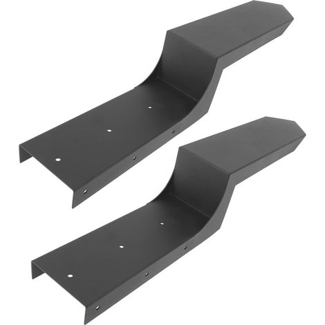 Piquet de clôture ancrage sol renforcé acier, kit réparation poteau avec piques stabilisatrices (1/5)