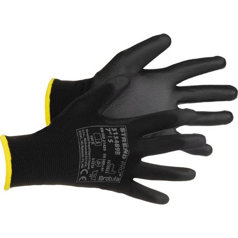 Handschuhe ST BROTULA Black 07/S Garten, NEW EDITION, mit Blisterpackung