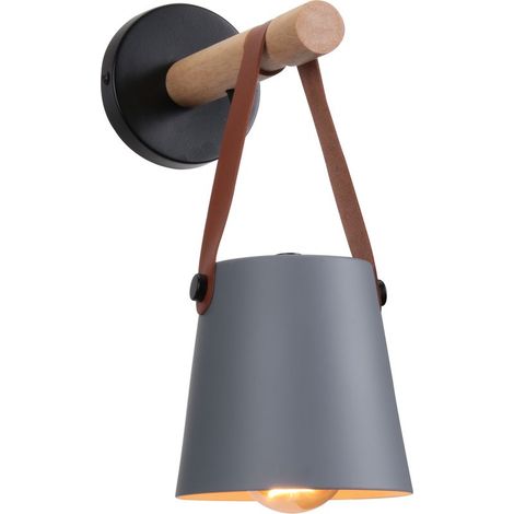 Moderne Applique Murale Contemporain Industrielle Gris Lampe de Chevet Eclairage pour Salon Chambre Couloir (1/5)