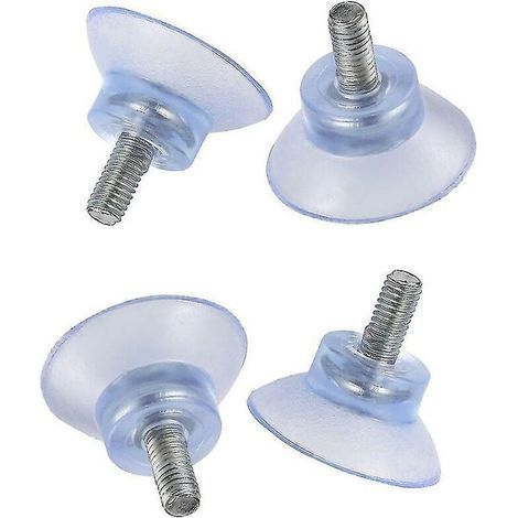 Ventouses transparentes en PVC pour vitrage – 35 mm, charge 14 kg, lot de 12, fixation sans perçage (1/4)