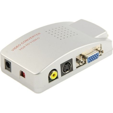 819019 Video Converter de alta resolución VGA a rca s-video tv notebook pc