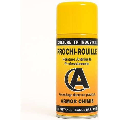 Bombe de peinture - Antirouille - Jaune New Holland 925 - Brillant - Prochi-rouille - Armor Chimie - 400ml