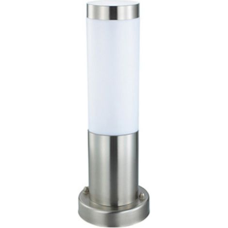Borne d'extérieur Defne-3 inox E27 60W – Hauteur 325mm – Diffuseur opale 360° – IP44 pour installation protégée – Horoz Electric