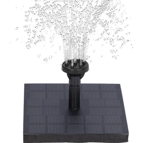 Fontaine Solaire Extérieur Flottante, 4,3X4,3 Pouces Fontaine Piscine Carré, 7V 1,4W Fontaine Jardin, Fontaine Solaire 2,5W Fontaine Solaire Exterieure Jardin pour Bassins d'Agrément Bassin (1/5)