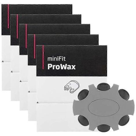 Lot de 5 filtres anti-cérumen pour appareils auditifs Minifit Prowax : pièces de rechange et kit de nettoyage.