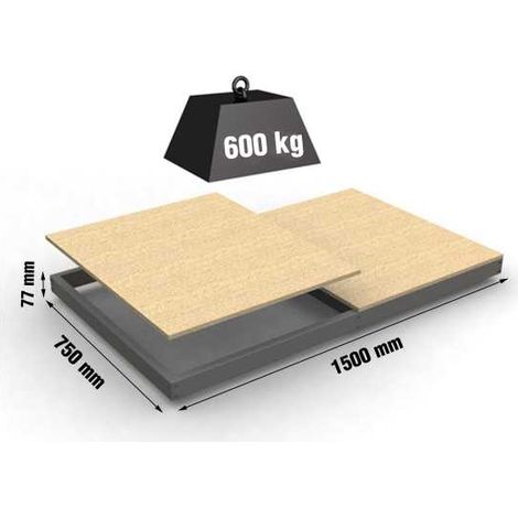 Estantería SIMONRACK Simonforte ea 1507 chipboard gris (1/2)