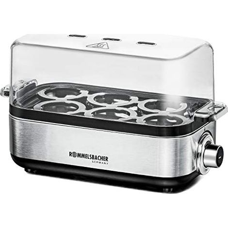 Rommelsbacher ER600 Cuociuova 6 Uova 400W Timer Elettronico Segnale Acustico Protezione Surriscaldamento colore Nero (1/4)