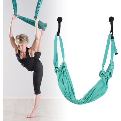 Sangle de Yoga Aérien Ajustable et Portable pour Étirements du Dos et de la Taille - Homme, Femme, Adolescent