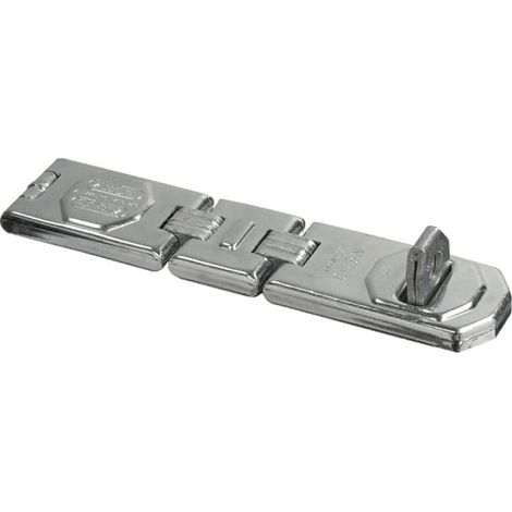 ABUS Mechanical Hinged Hasp & Staple with Staple, 195mm (Model 32173, Part Number ABU110195HSC)