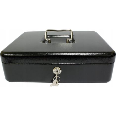 Metalplus Coffre de sécurité noir 300x240x90 mm