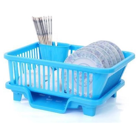 Égouttoir à vaisselle en plastique pour évier, égouttoir à vaisselle, plateau à couverts, égouttoir à vaisselle-AquaForge (1/5)