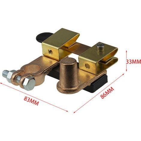 250A Battery Disconnect Switch, Power Cut-off, Main Isolator, Leakage Protection, for Car, Truck, RV, Marine Boat, ATV (1/5)