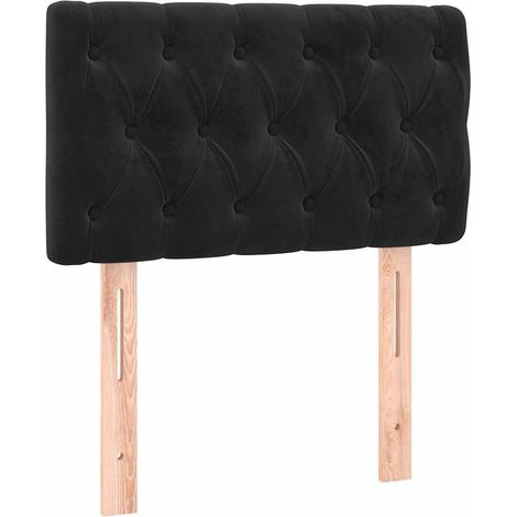 Maison Exclusive - Kopfteil Schwarz 80x7x78/88 cm Samt (1/5)