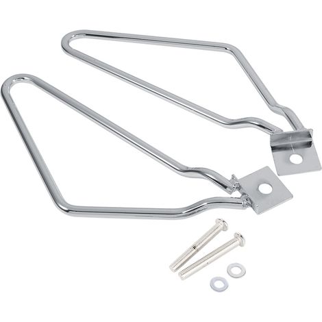EBTOOLS pour Saddle Bag Mount Elerose 2X Supports de Fixation de sacoches de Moto(Argent) (1/5)