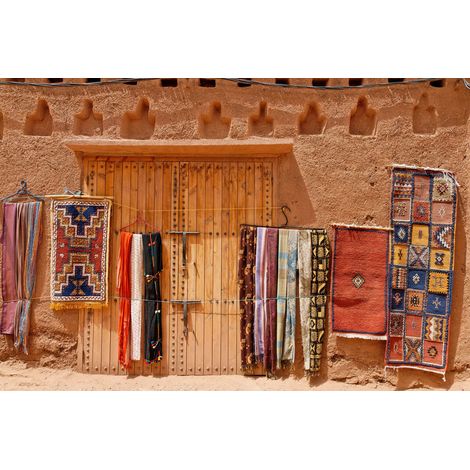 Tableau sur verre synthétique tapis ethno 80x120 cm - Impression sur Verre synthétique - Image HD imprimée sur Verre synthétique - Tableau mural décoratif - Fabriqué en France (1/5)