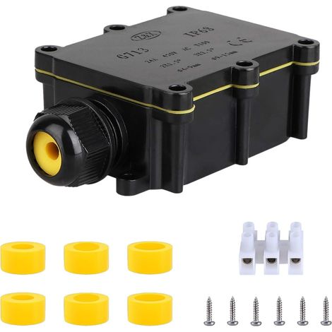 Boîte de jonction électrique extérieure étanche IP68 - 2 voies - Diamètre du fil : 4 à 15 mm (1/5)