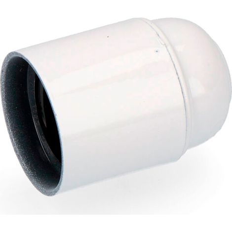 Portalamparas de bakelita reforzado e27 blanco (retractilado)