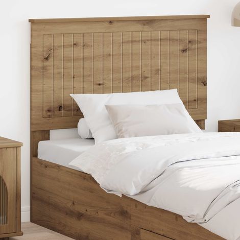 vidaXL Cabecero Roble artisan Madera de ingeniería (1/5)