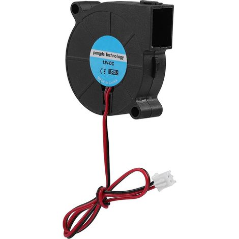 Ventilateur 12 V 50 X 50 X 15 Mm Ventilateur de Refroidissement PWM Haute Pression pour Imprimante 3D DIY, Super Ventilation à Faible Bruit (12V) (1/5)