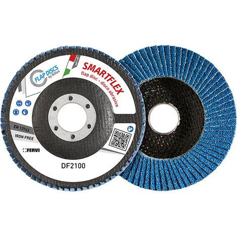 Disco lamellare piano smartflex classic FERVI DF2100.115 per smerigliatrice grana 80 (1/2)