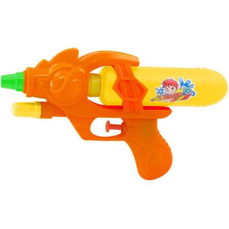 Marbueno Pistola de Agua Plastico Presion Color Naranja Jardín Playa
