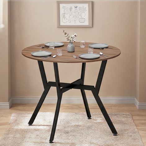Table de salle à manger en truciolato Acciaio 90 x 90 x 76 cm (1/5)
