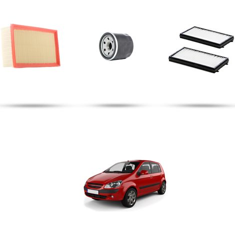 Kit tagliando 3 filtri compatibile con Hyundai Getz 1.4 71kw dal 2005 (1/5)
